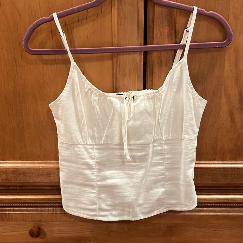 Abercrombie & Fitch White Tank Top